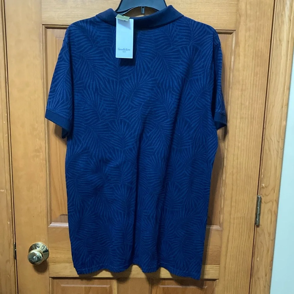 Goodfellow & Co Blue Polo Shirt Classic Design - Picture 2 of 4